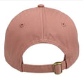 Rosa Baseballcap mit verstellbarem Metallverschluss hinten