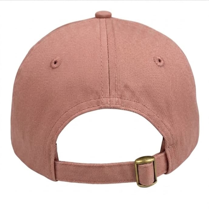 Rosa Baseballcap mit verstellbarem Metallverschluss hinten
