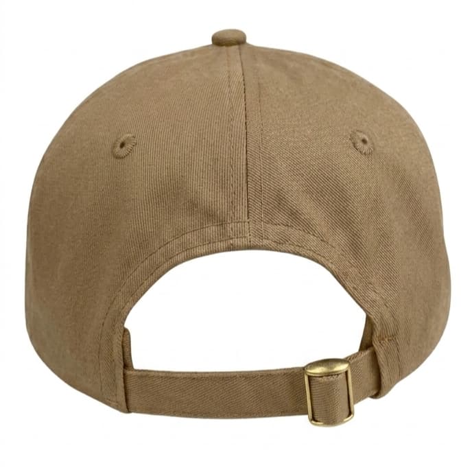 Beige Baseballcap mit Logo, ideal für Outdoor-Aktivitäten und Alltag